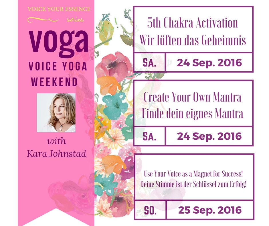 VOGA - Voice & Yoga Workshop with Kara Johnstad at Yoga Vidya Berlin
