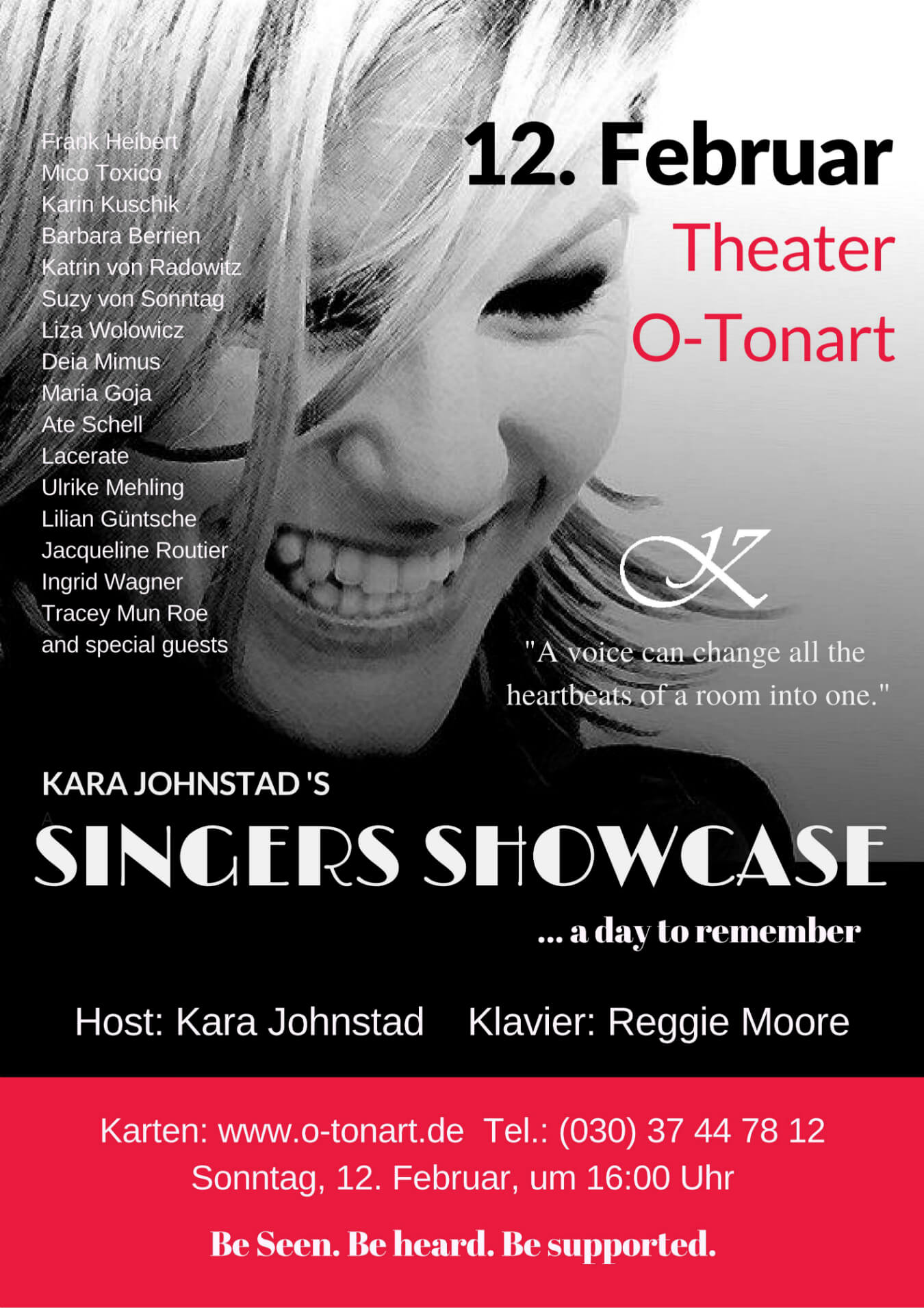 Kara Johnstad’s SINGERS SHOWCASE, Feb 12