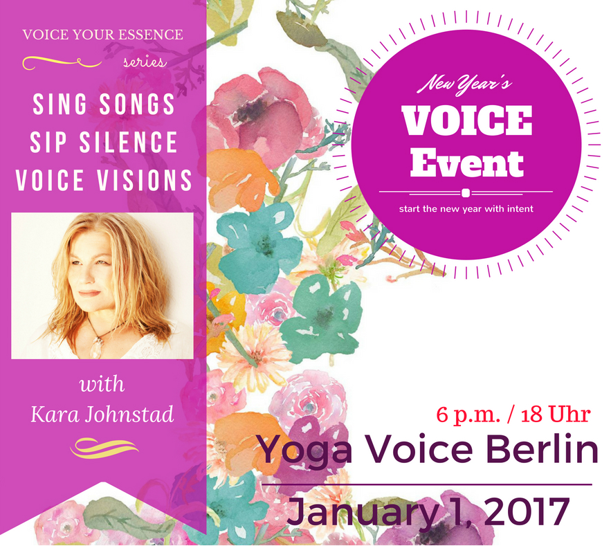The Essence Circle - Jan 1, 2017. Voice. Music. Meditation with Kara Johnstad at the Yoga Voice Berlin studio