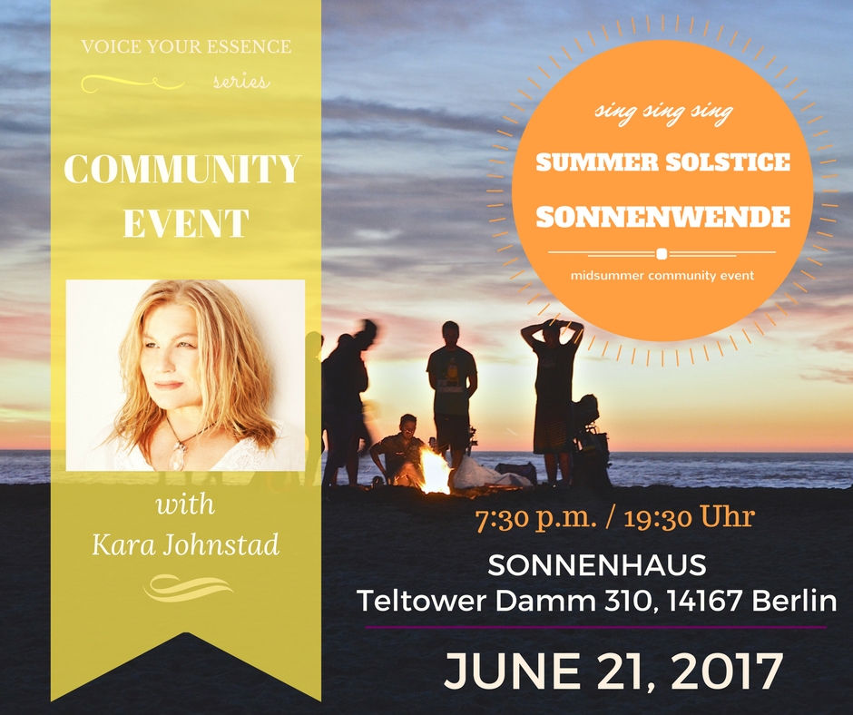 Summer Solstice / Fest zur Sonnenwende – FREE COMMUNITY EVENT, June 21, 2017