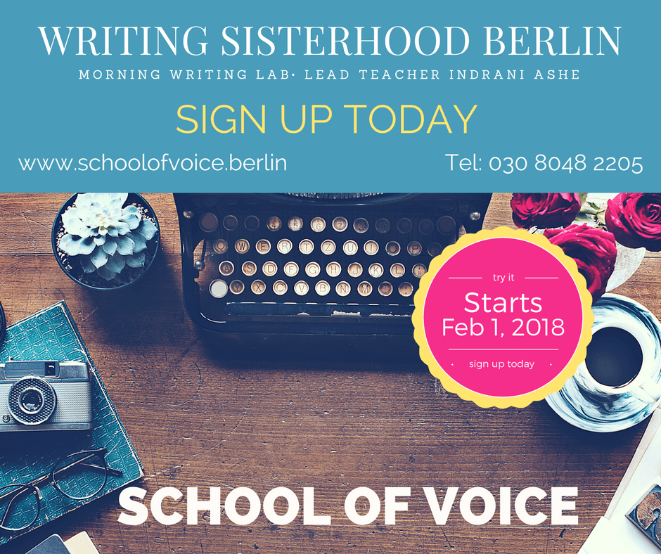Course: WRITING SISTERHOOD with Indrani Ashe | schoolofvoice.berlin
